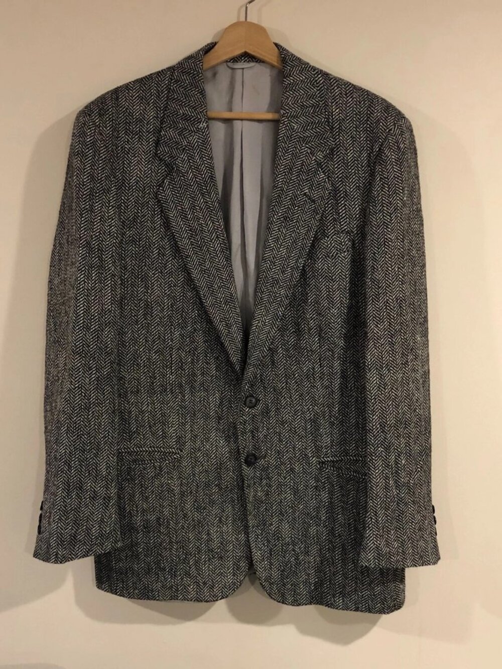 100% Authentic Givenchy Monsieur Houndstooth Tweed Blazer Size Large L Jacket